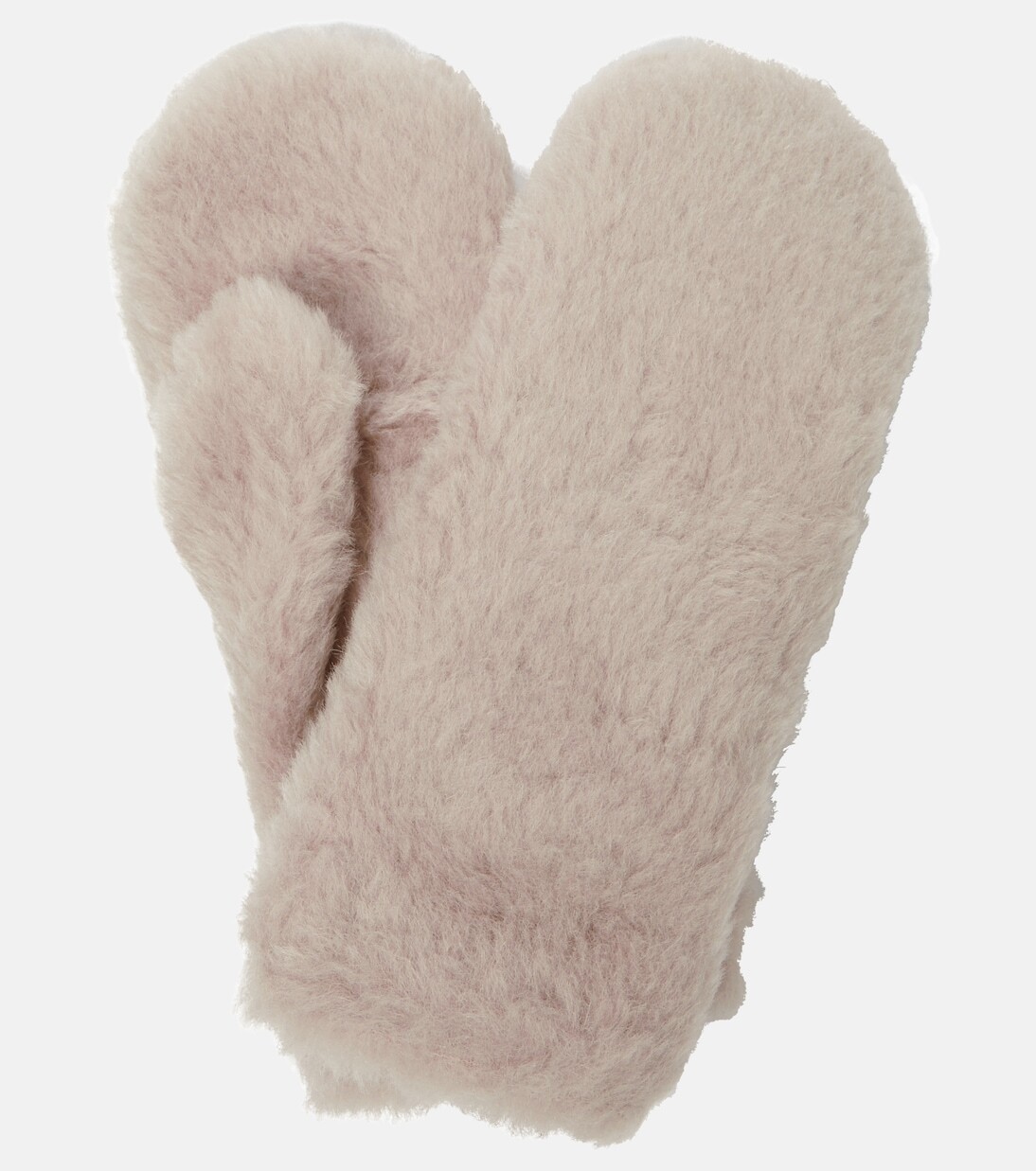 

Ombrato альпака, варежки из шерсти и шелка Max Mara, бежевый