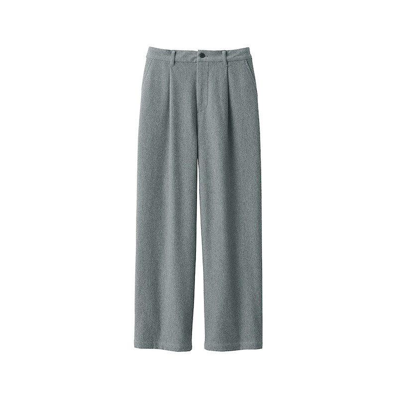 

Плиссированные брюки Muji длинные, темно-серый