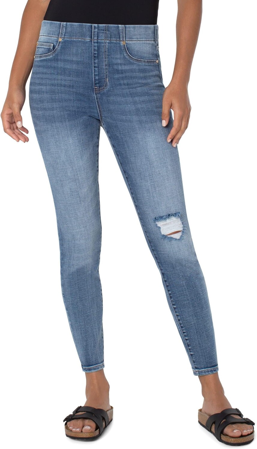 

Джинсы Chloe Ankle Skinny in Gardendale Liverpool Los Angeles, цвет Gardendale