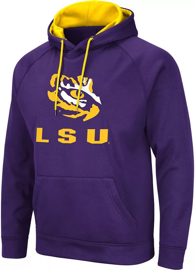 Colosseum Мужской пуловер с капюшоном LSU Tigers фиолетовый