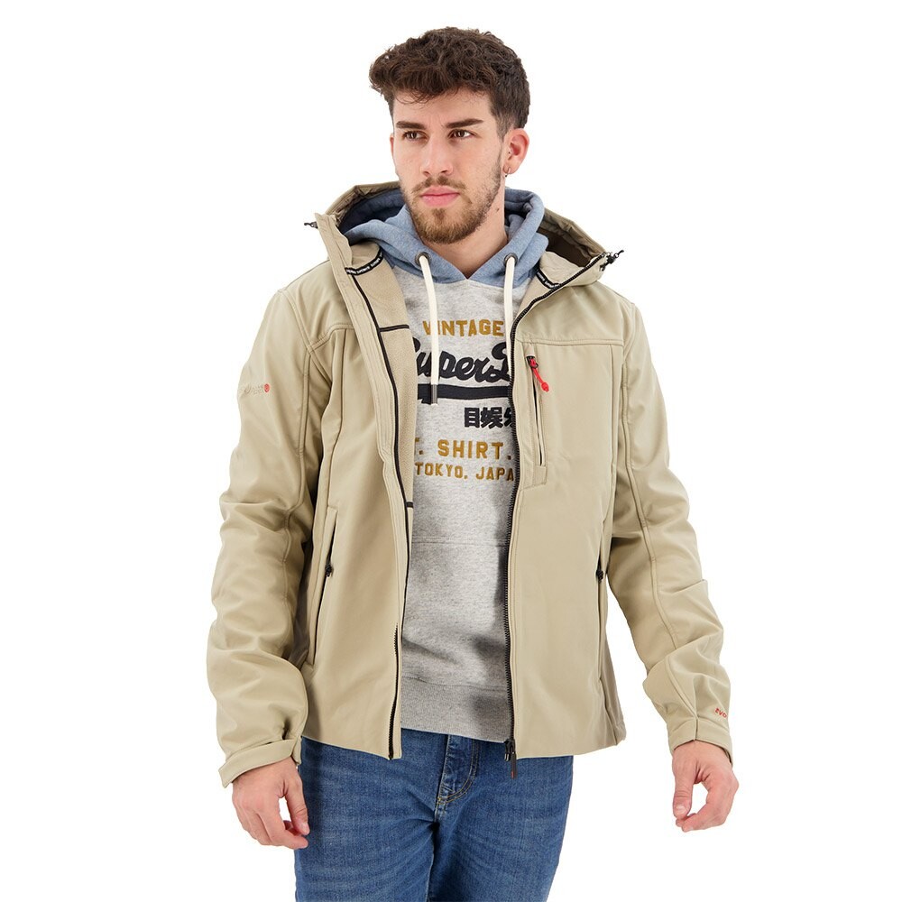 

Куртка Superdry Soft Shell rain, бежевый