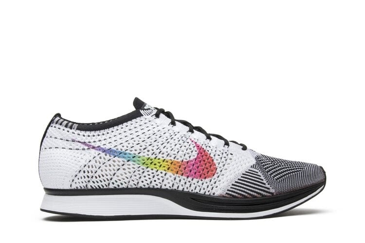 All white flyknit racer best sale