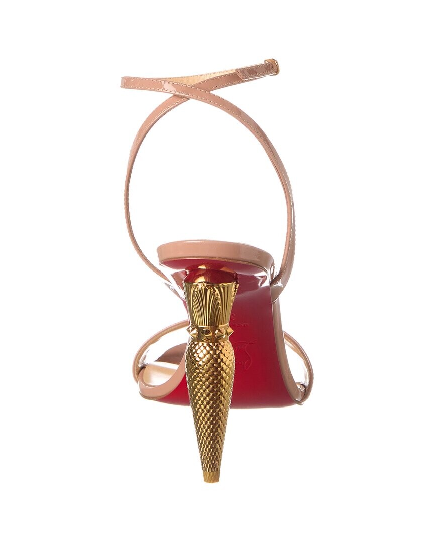 

Лакированные сандалии Christian Louboutin Lipqueen 100, коричневый