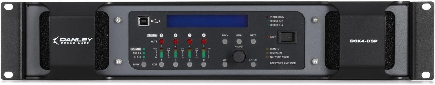 

Новый 4-канальный усилитель мощности Tom Danley D8K4-DSP мощностью 4000 Вт