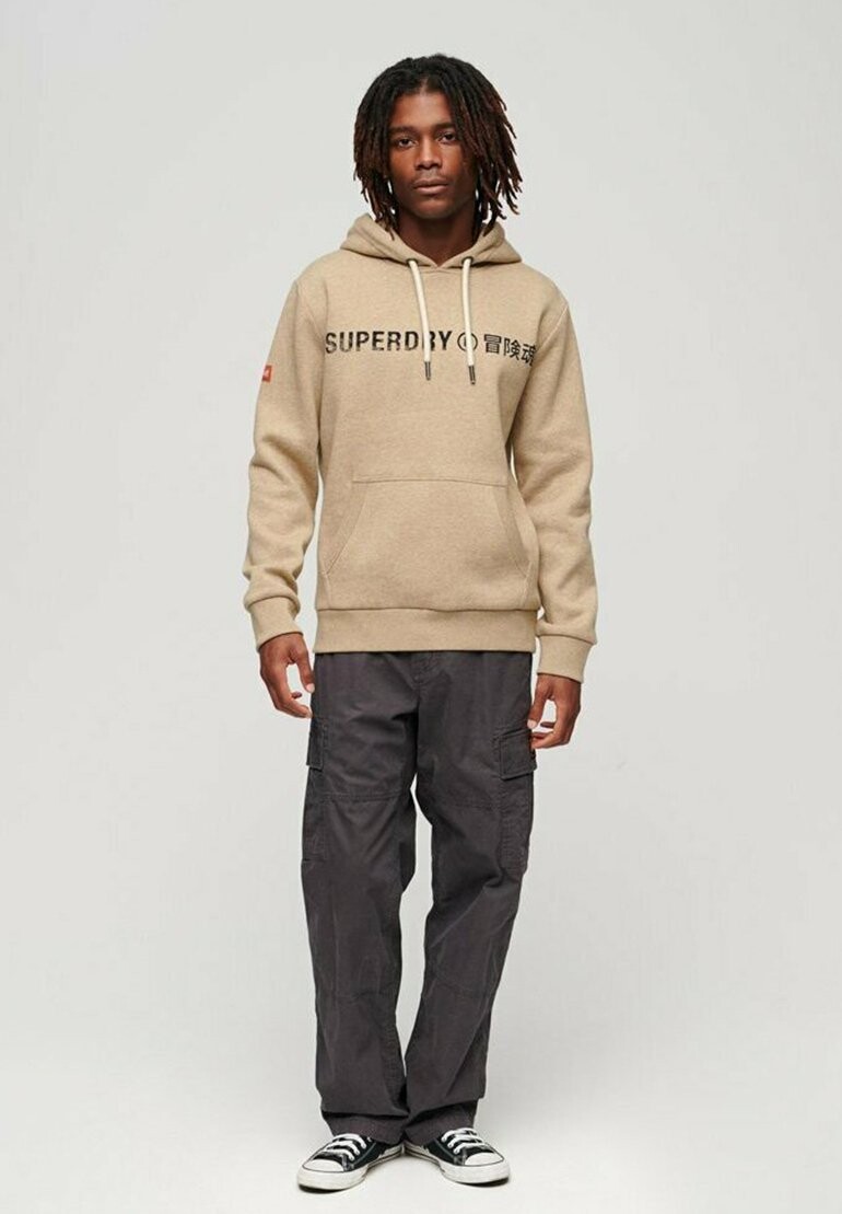 

Толстовка WORKWEAR LOGO VINTAGE Superdry, бежевый, Коричневый