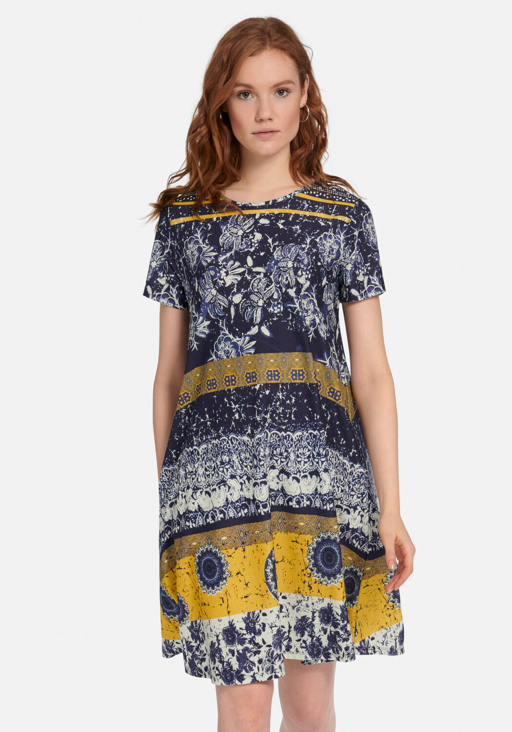 

Платье Green Cotton Jersey cotton, цвет NAVY/CORN YELLOW