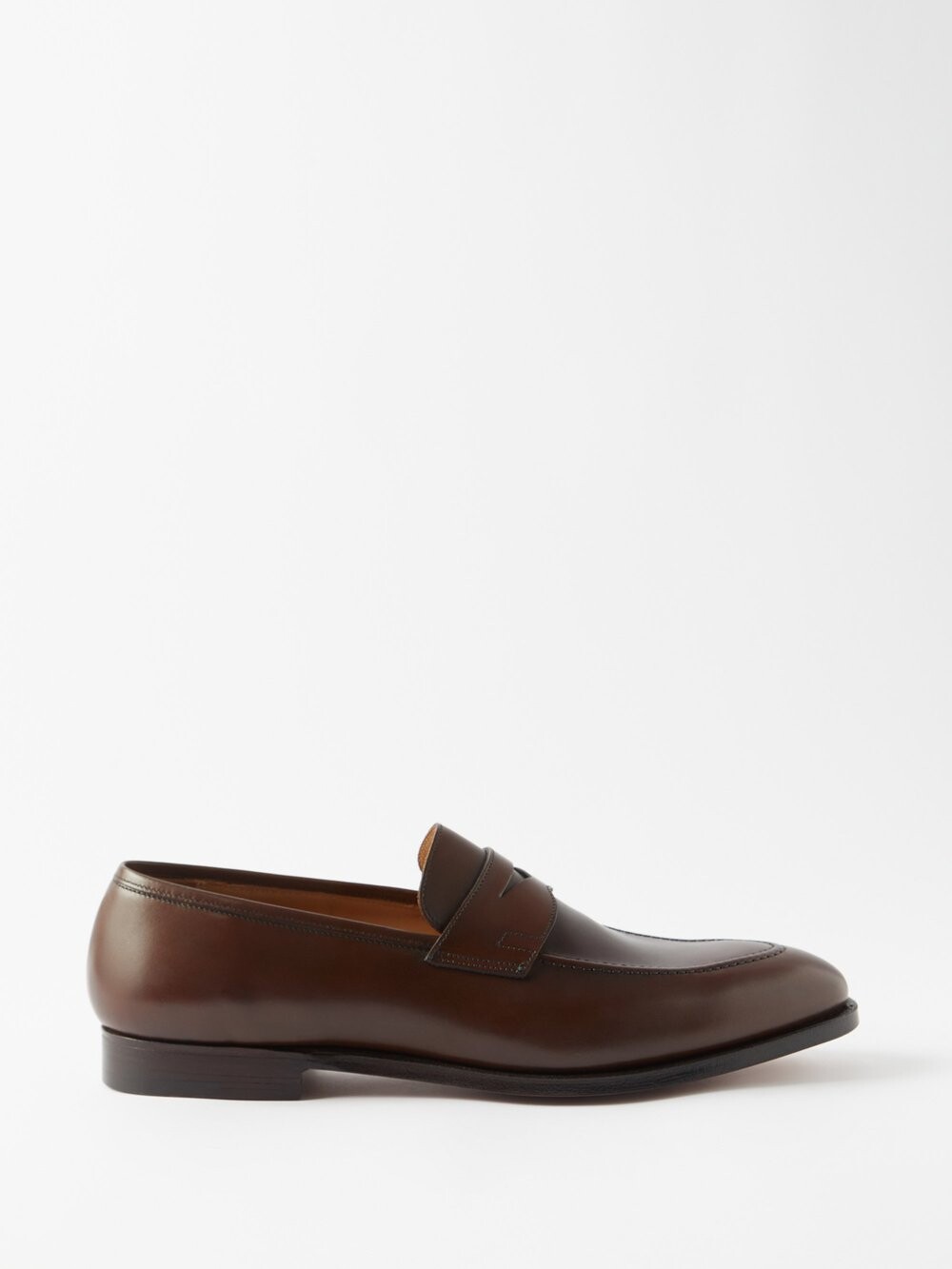 

Кожаные лоферы sydney Crockett & Jones, коричневый
