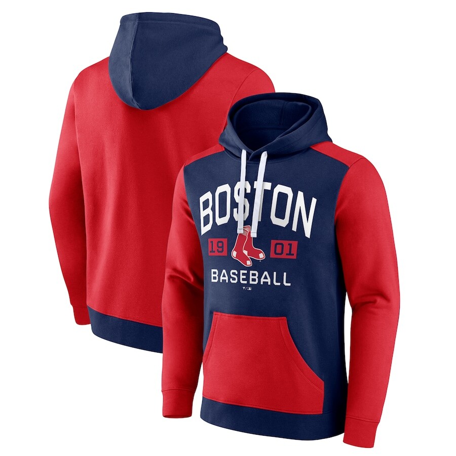 

Пуловер с капюшоном Fanatics Branded Boston Red Sox, нави