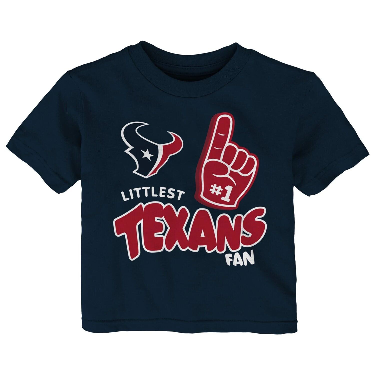 

Темно-синяя футболка Littlest Fan Houston Texans Infant Outerstuff