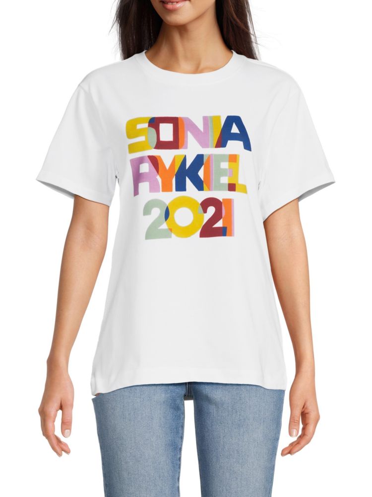 Футболка с логотипом Sonia Rykiel, белый благовония sonia