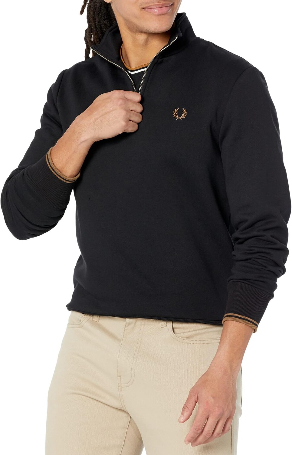 

Толстовка на молнии 1/2 Fred Perry, черный