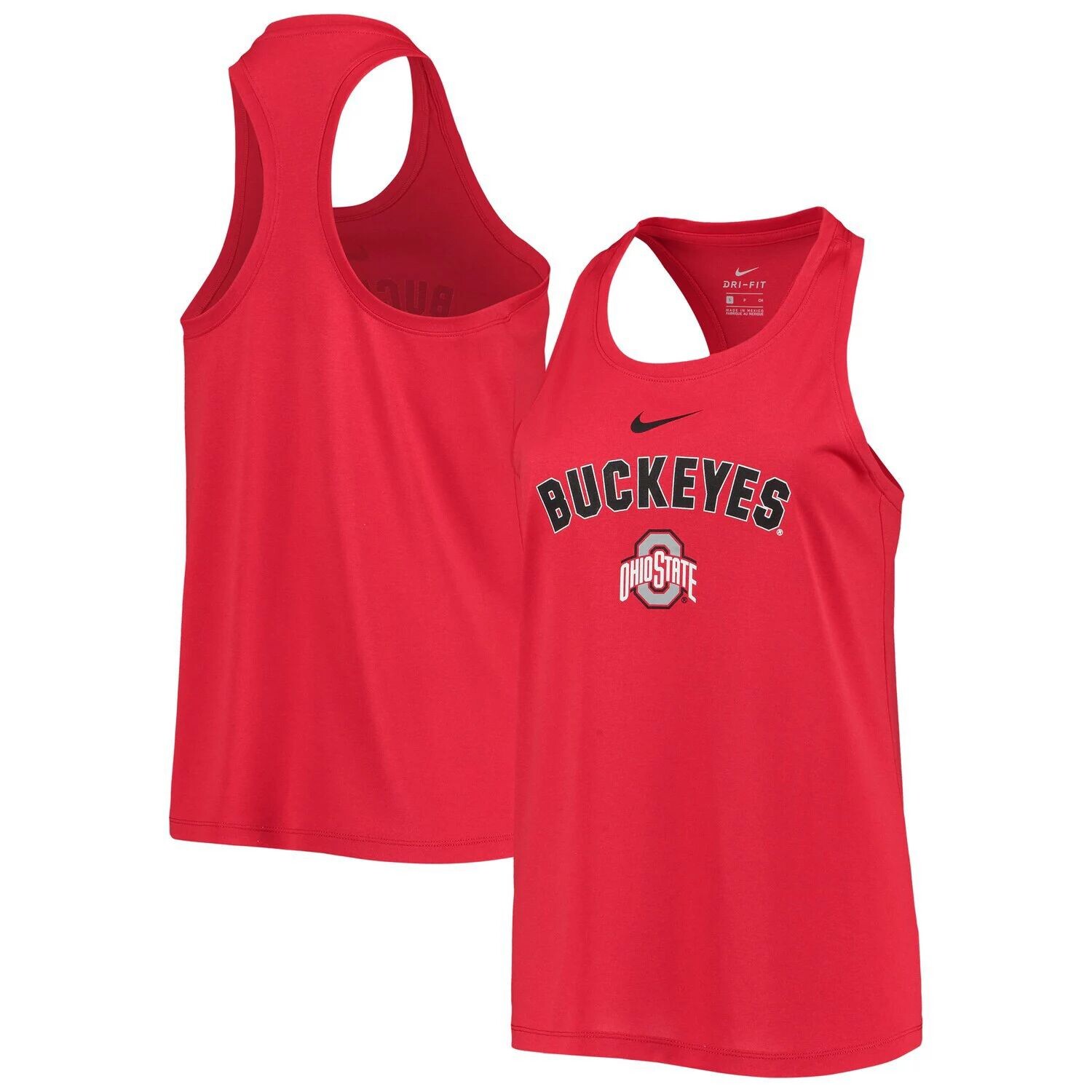 

Женская классическая майка Nike Scarlet Ohio State Buckeyes Arch & Logo Nike