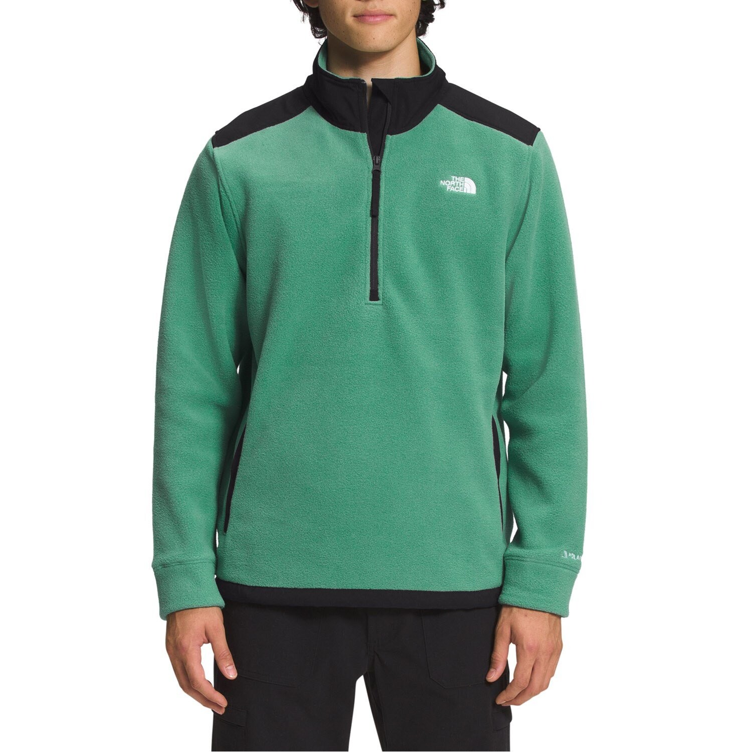 

Толстовка The North Face Alpine Polartec 200 ¼ Zip, цвет Deep Grass Green/TNF Black