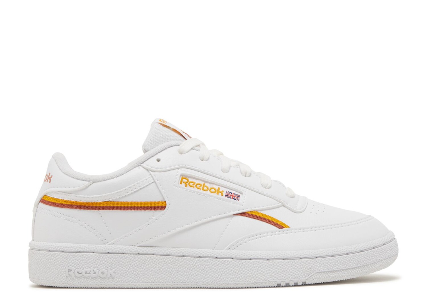 

Кроссовки Reebok Club C 85 Vegan 'White Collegiate Gold', белый