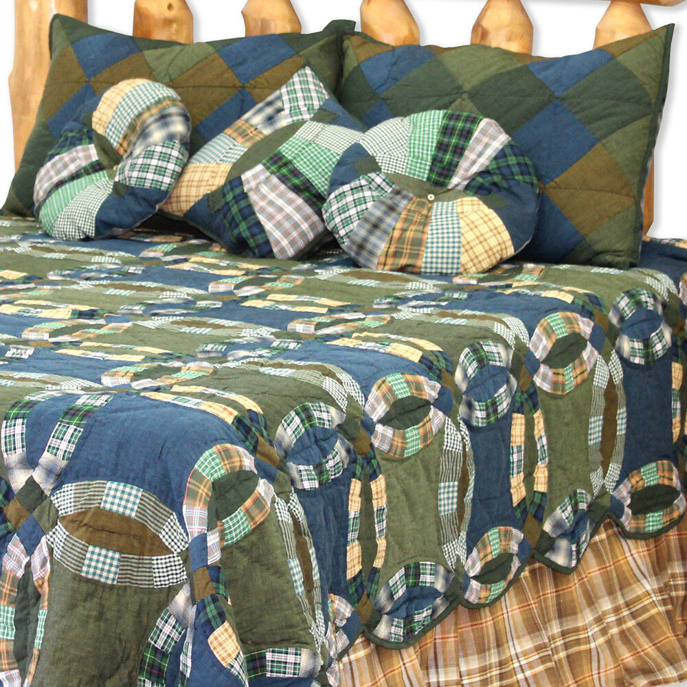 

Одеяло Patch Magic Quilts 65 x 85 дюймов, зеленый