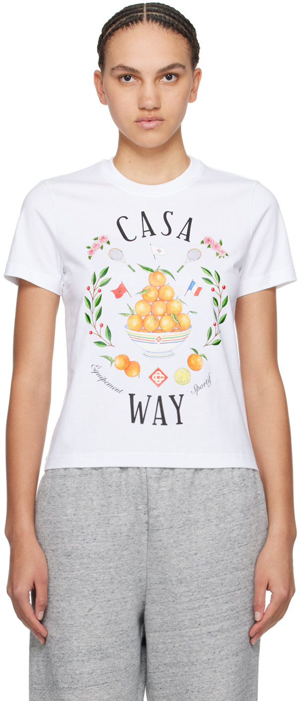 Белая футболка Casa Way , цвет White Casablanca