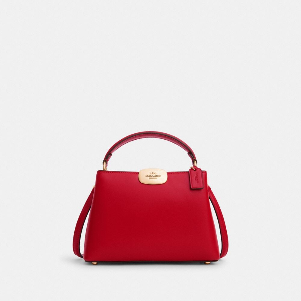 

Мини-сумка Eliza COACH, цвет gold/bold red