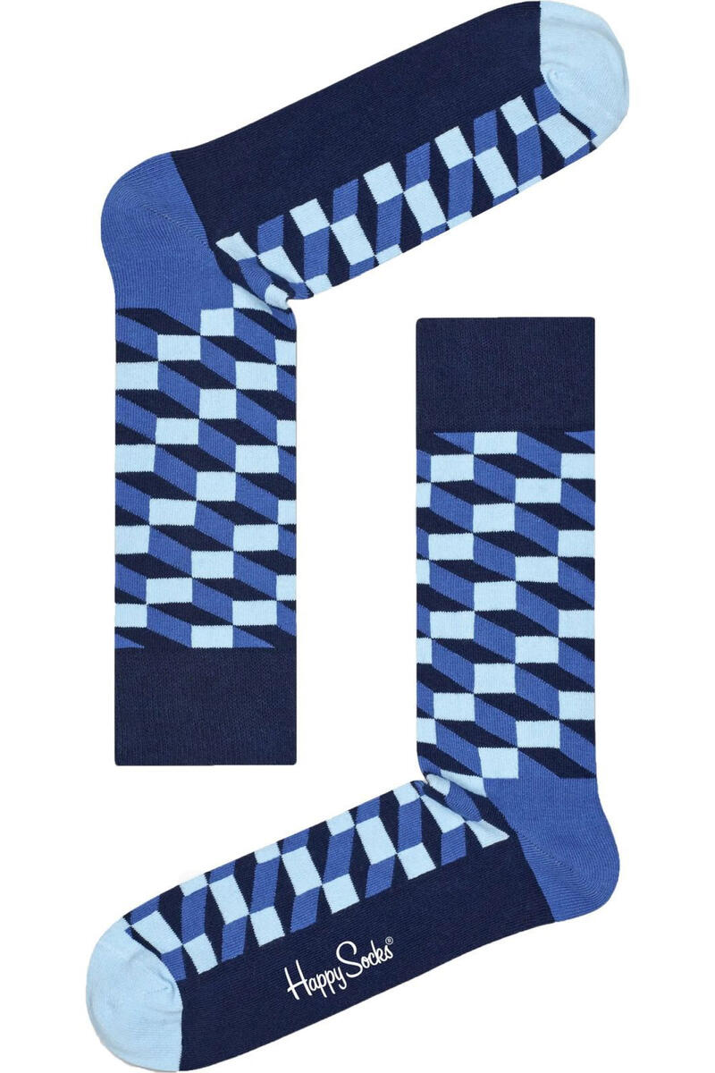 Геометрический носок Happy Socks, синий