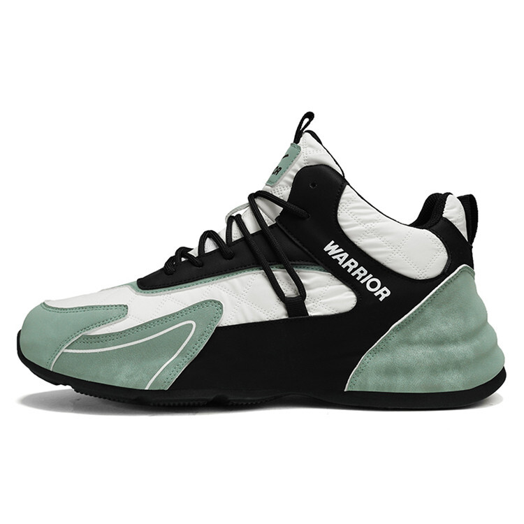 

Кроссовки WARRIOR Lifestyle Shoes Men Mid-top Beige/Black/Green, бежевый/черный/зеленый