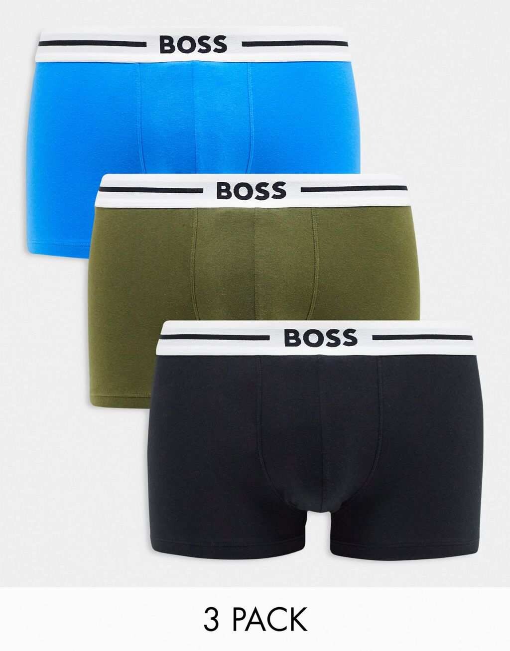

Набор из трех плавок Boss Bodywear в темно-синем, зеленом и синем цветах