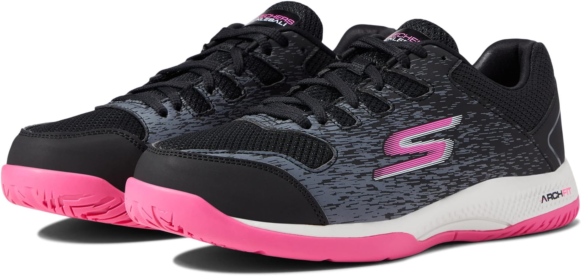 

Кроссовки Go Train Arch Fit Viper Court - Pickleball SKECHERS, цвет Black/Pink, Черный