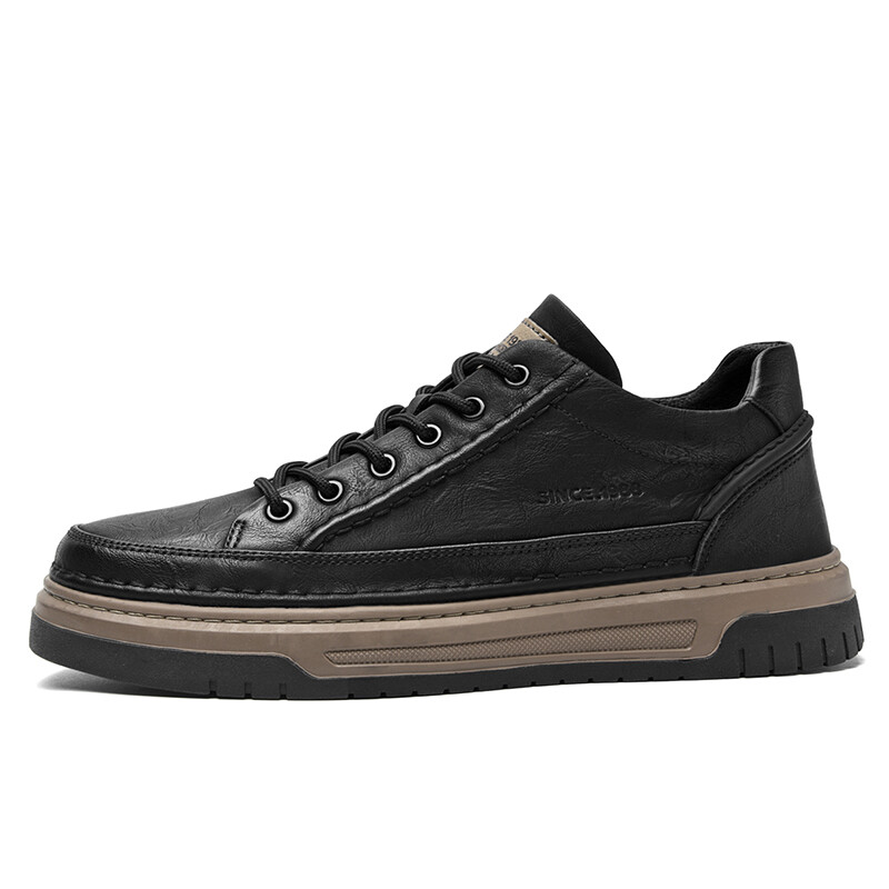 

Кроссовки AOKANG Skateboarding Shoes Men Low-top Black, черный