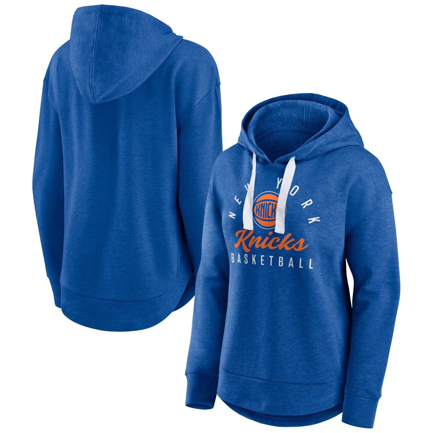 

Женский пуловер с капюшоном Fanatics Heather Blue New York Knicks Iconic Distribution Fanatics