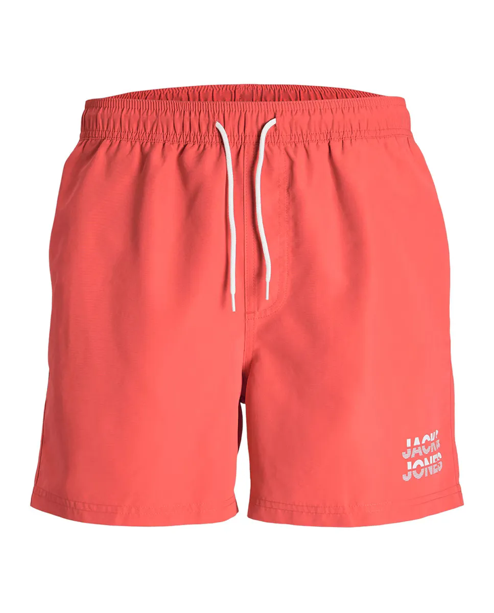 

Мужской купальник с регулируемым поясом Jack & Jones, коралловый