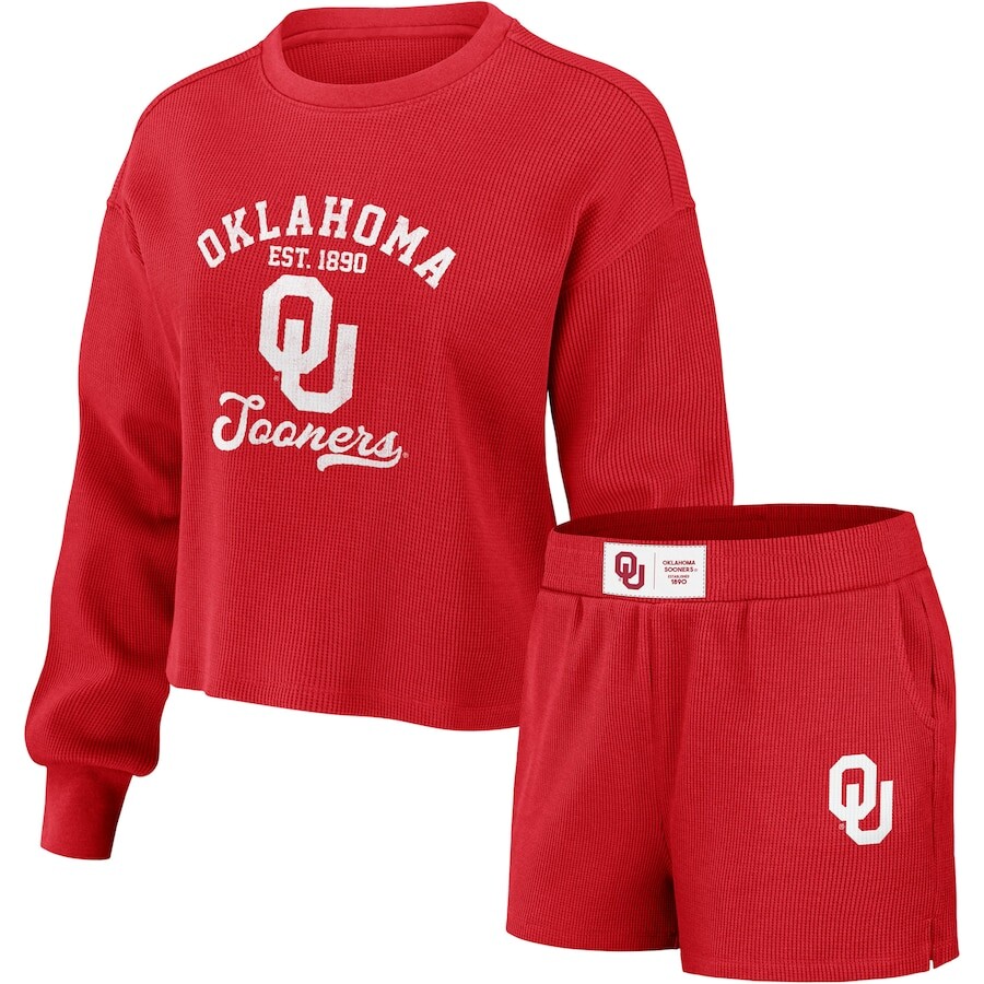 

Пижамный комплект WEAR by Erin Andrews Oklahoma Sooners, малиновый