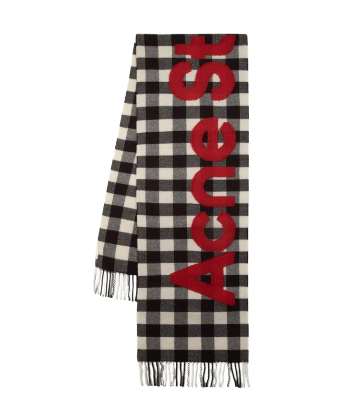

Шерстяной шарф Веда серо Acne Studios, мультиколор