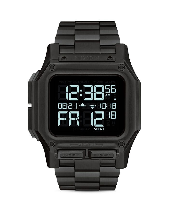 Часы-браслет Regulus All-Black Link, 46 мм Nixon