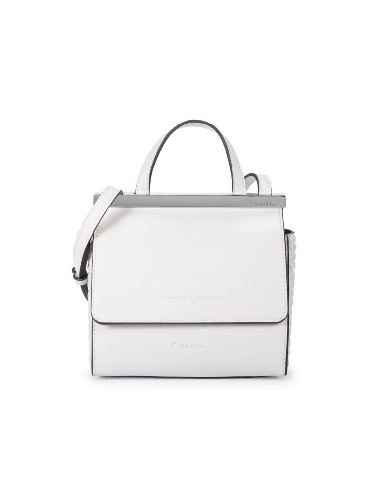 

Коралловая кожаная сумка Calvin Klein, цвет Dove Grey