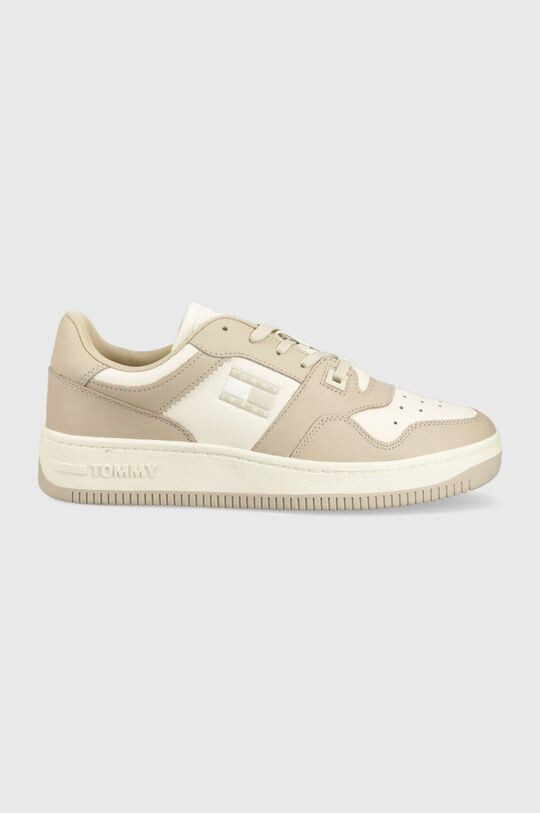 

Кожаные кроссовки BASKET LEATHER Tommy Jeans, бежевый