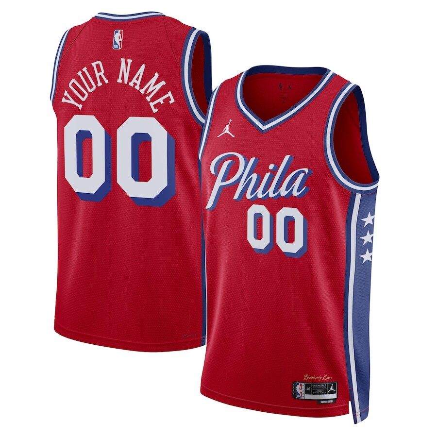 

Джерси Jordan Brand Philadelphia 76Ers, красный