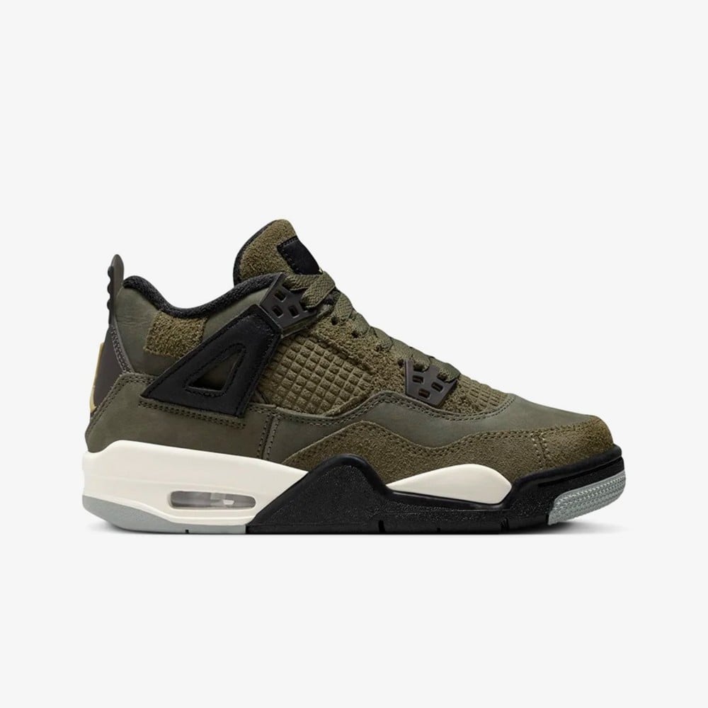 

Кроссовки 4 Retro 'Olive Green' (GS) Jordan, зеленый