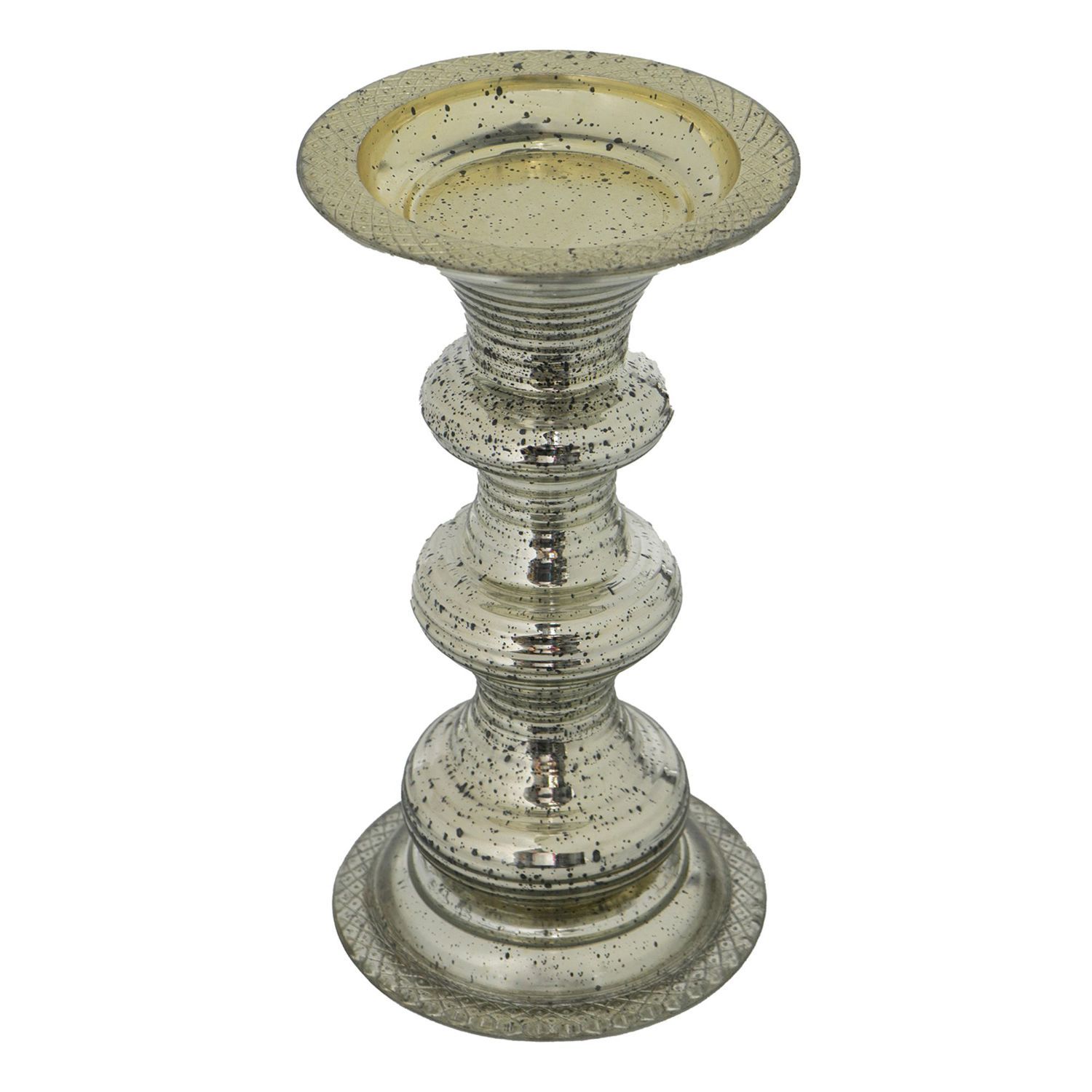 цена 11,75-дюймовый серебряный традиционный антикварный подсвечник на колонне