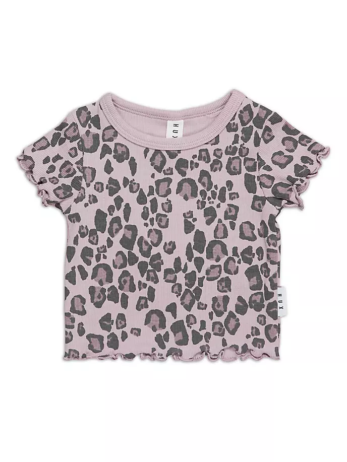 

Вязаный топ в рубчик Jaguar для маленьких девочек и девочек Huxbaby, цвет lilac
