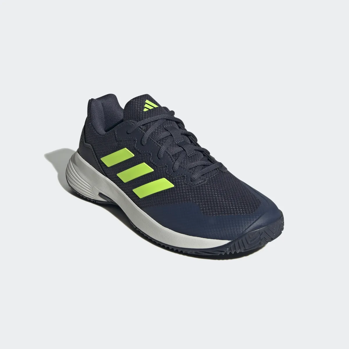 

Теннисные кроссовки Adidas Performance "GameCourt 2 M", Multicourt, цвет Shadow Navy / Lucid Lemon / Core White