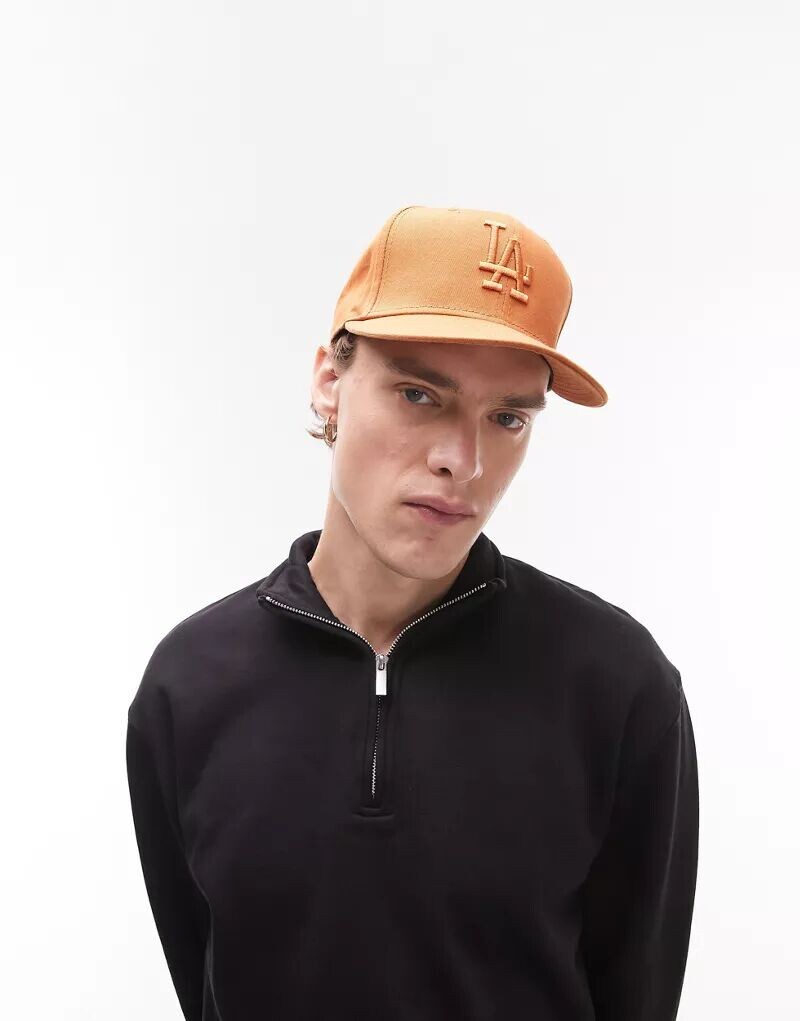 Черный укороченный свитшот на молнии Topman