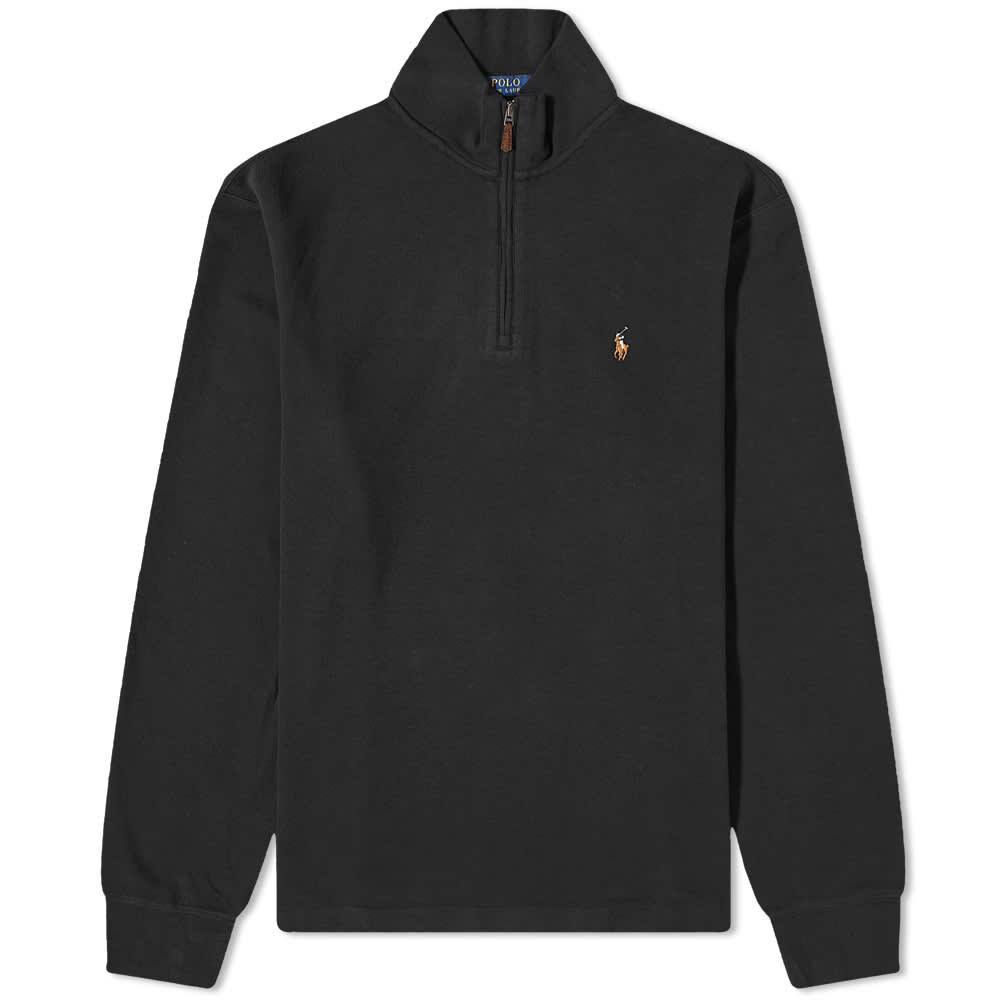 

Флисовая рубашка Polo Ralph Lauren на четверть молнии, черный