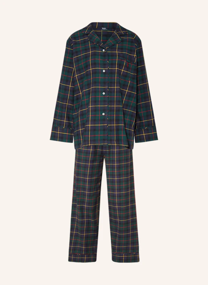 

Фланелевая пижама Polo Ralph Lauren, синий
