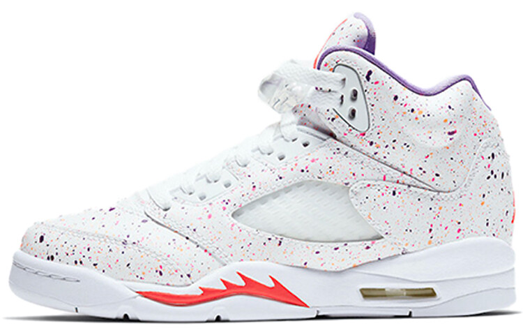 

Air Jordan 5 Retro Gg 'Пасха' Белый/Лазерный малиновый/Фиолетовый Voltage