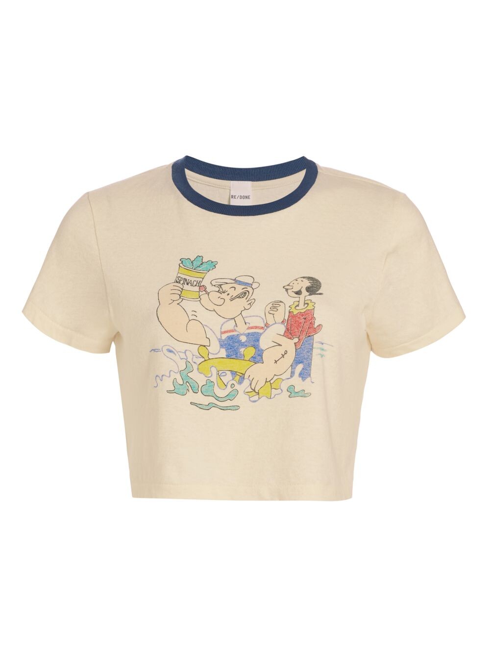 

Укороченная футболка Popeye Micro Re/done, винтаж