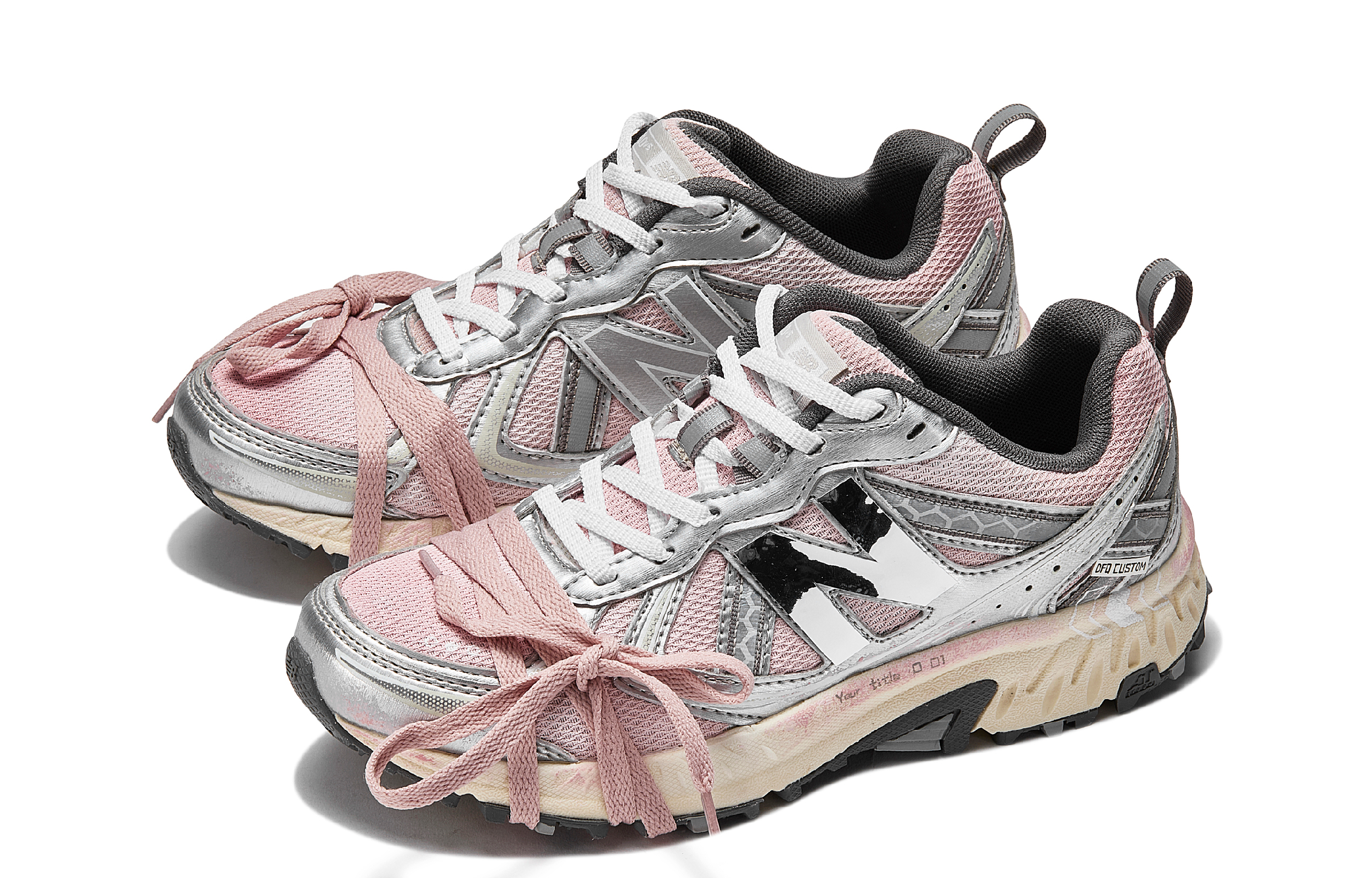 

Кроссовки New Balance NB 410 Lifestyle Shoes Unisex Low-top Silver/Pink, серебряный