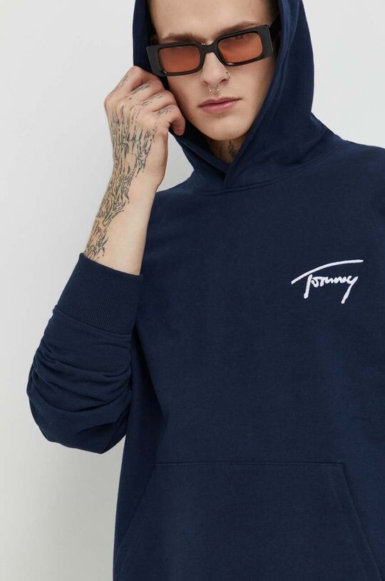 

Хлопковая толстовка Tommy Jeans, темно-синий
