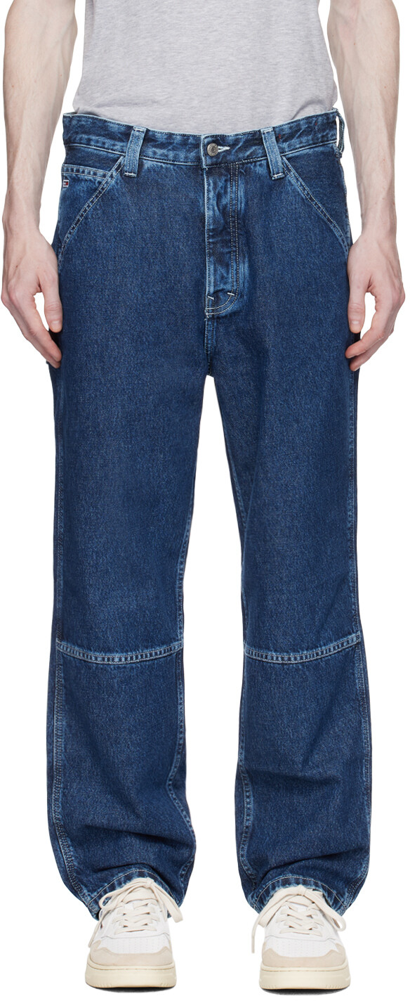 

Синие джинсы с пуговицами Tommy Jeans