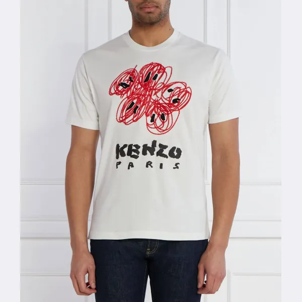

Футболка стандартного кроя Kenzo, белый