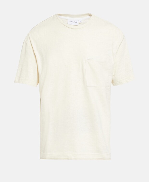 

Футболка Calvin Klein Jeans, экрю