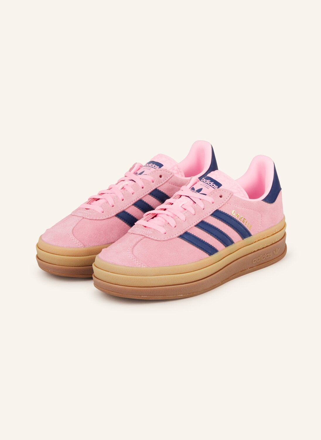 

Кроссовки газель bold adidas Originals, цвет PINK/BLAU