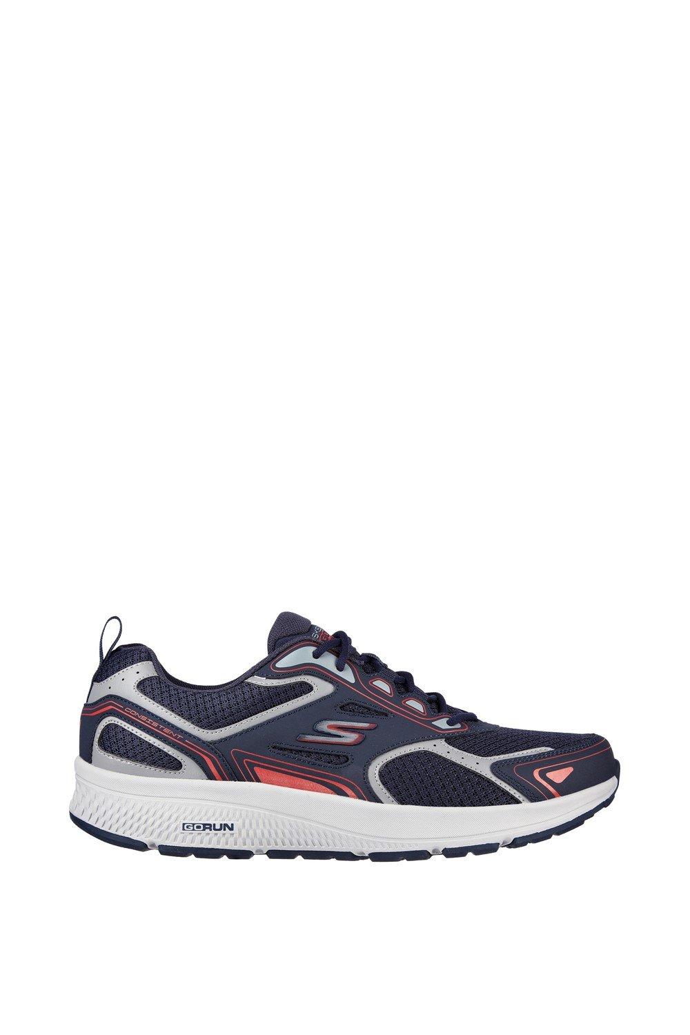 Кроссовки Go Run Consistent Wide Sports Shoe Skechers, темно-синий кроссовки для девочек skechers go run consistent розовый